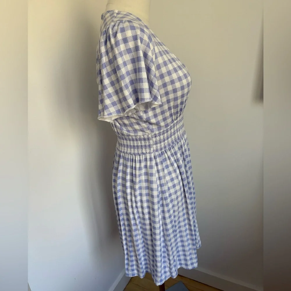 Forever 21 Blue Gingham Women's Dress - Picture 2 of 6